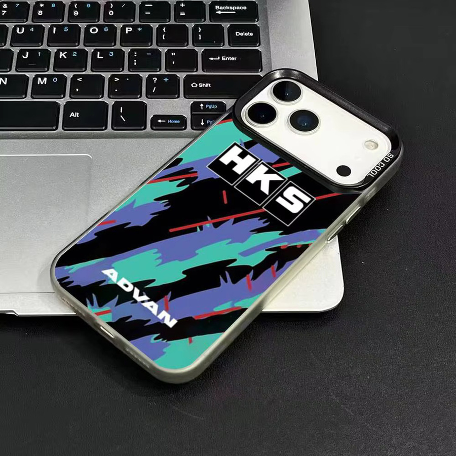 Sportwagen h-HKS JDMlogo Handyhülle für Apple iPhone 12 13 14 15 16 17 Pro Max Plus mit Plating-Schutz in Multicolour - Bild 3