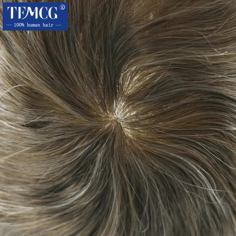 Haarprothese für Herren, Echthaar Injektions-Haarsystem, 0,12-0,14 mm - Bild 4