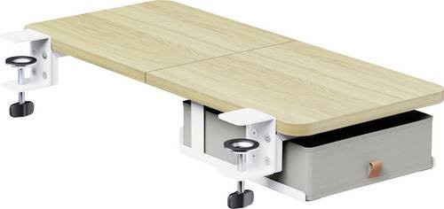 SpeaKa Professional SP-DET07-LW Home Office-Set aus Holz in Beige und Braun - Bild 1