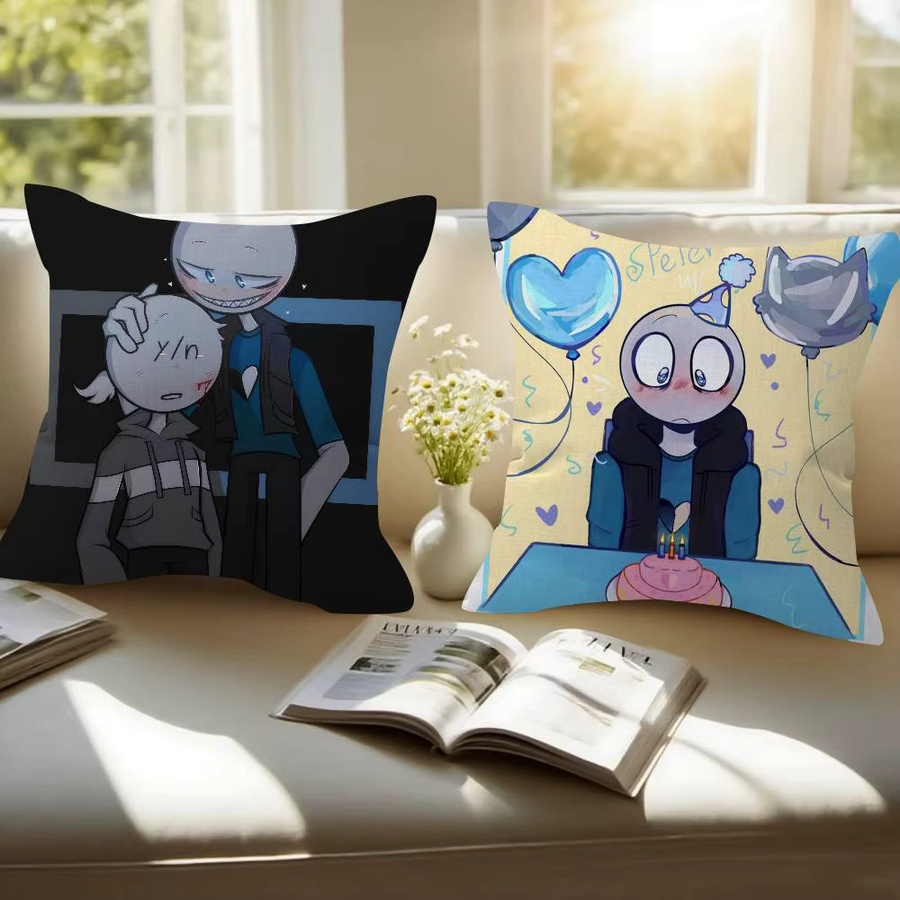 Bilibili Anime Kissenbezug Peter Y-Your B-Boyfriend Club Bar Vintage Design, B/B/B: 45 x 45 x 0 cm, Mehrfarbig - Bild 2