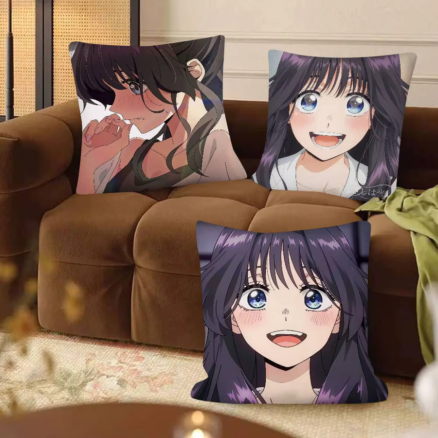 Kayou Kaoruko Waguri Hana Wa Kissenbezug, quadratischer Kissenbezug mit floralem Design, Mehrfarbig, B/T/H: 40 x 40 x 40 cm - Bild 3