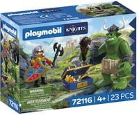 PLAYMOBIL Knights Troll mit Löwenritterschatz Konstruktionsspielzeug - Bild 1