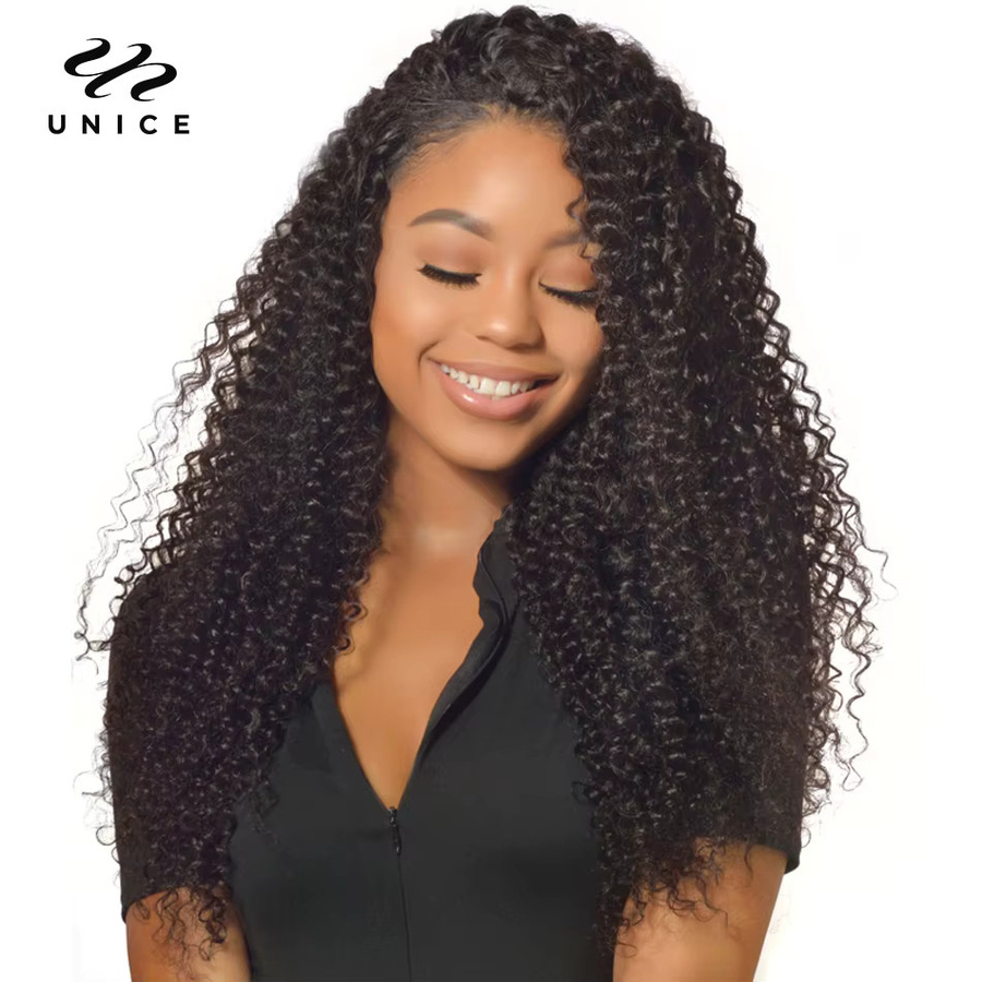 UNice Hair Virgin Human Hair Bundles, burmesisches lockiges Echthaar, 3 Bundles, natürliche Farbe - Bild 5