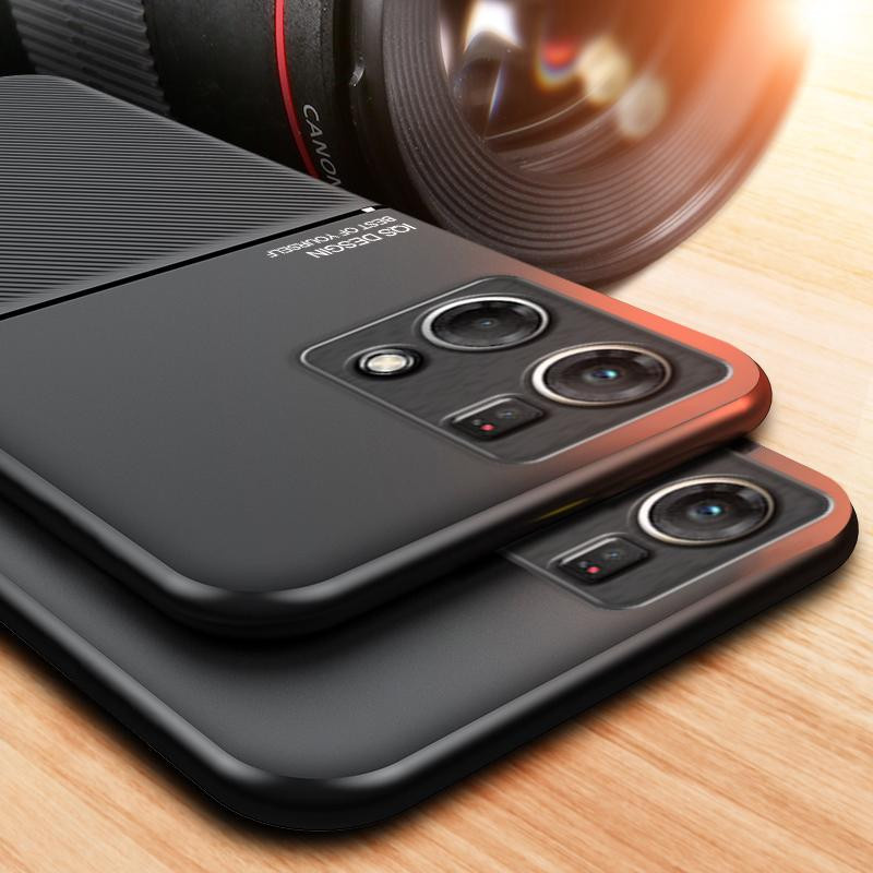 Stoßfeste magnetische Leder-Handyhülle für OPPO Reno 7 4G (6,43 Zoll) in Schwarz - Bild 2