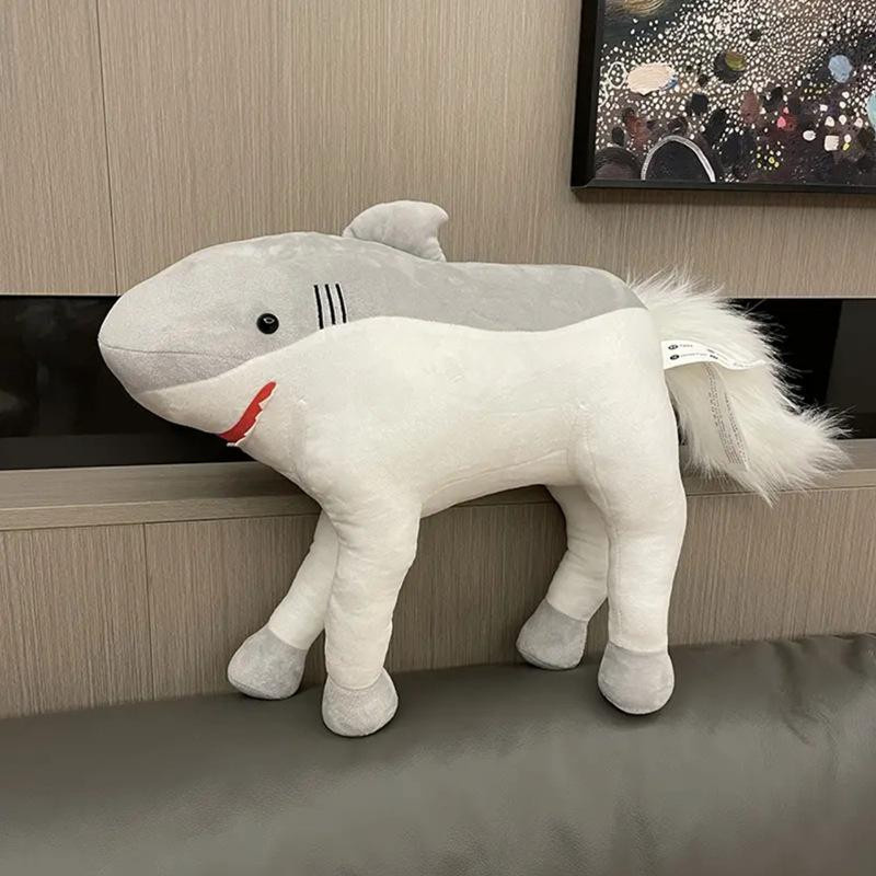 Yiran toy Kawaii Verwandeltes Haifischpferd Plüschspielzeug Puppe Tierkissen - Bild 6