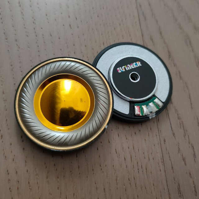 ELFINEAR Lumen 40 Kuppeltreiber Paar in Gold und Schwarz mit N52-Magnet und 20,4 mm CCA-Schwingspule - Bild 1