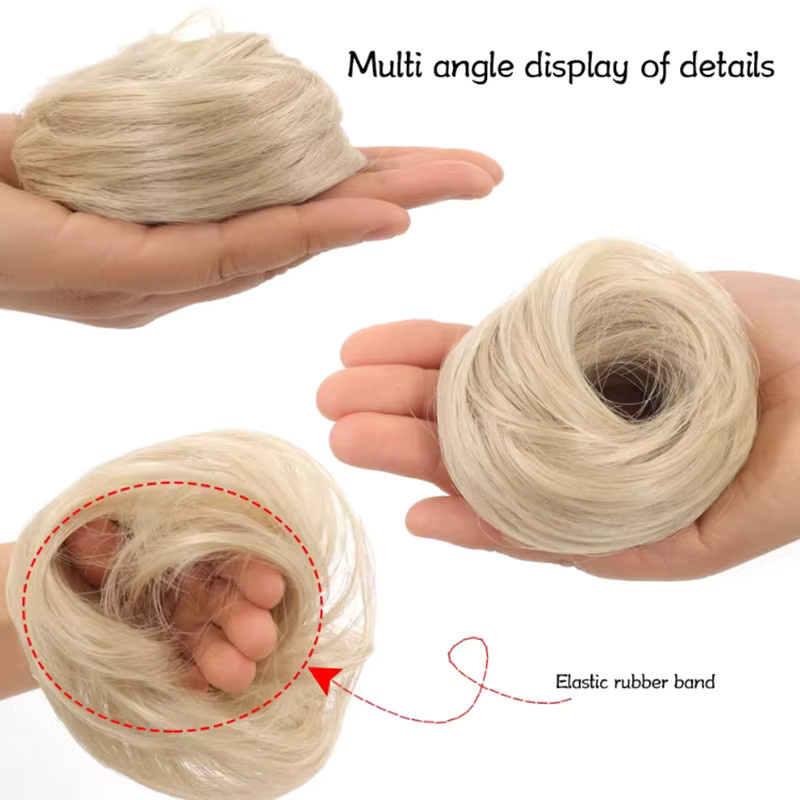 Synthetischer Chignon Haarteil, künstlicher Haarknoten für Damen - Bild 2
