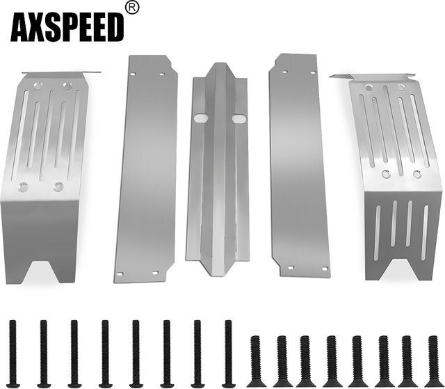 AXSPEED Chassis Armor Guard Protection Plate Stainless Steel 1-teiliges Set - Bild 1