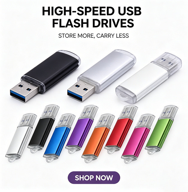 JASTER USB 2.0 Metall-Speicherstick in Gold und Multicolour mit verschiedenen Kapazitäten - Bild 1