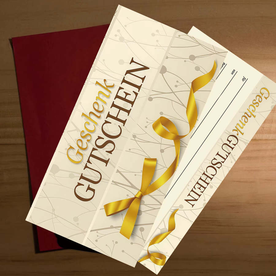 30 Stück leere Geschenkgutscheine aus Papier für Halloween und Weihnachten zur individuellen Gestaltung mit Betrag und Name - Bild 2
