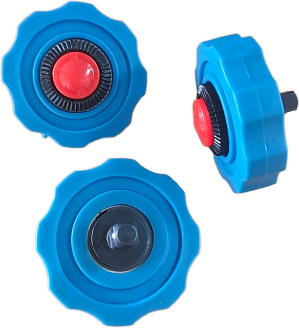 MacWork Mini-Ratschen-Steckschlüssel Palm Finger, 1/4 Zoll, 72 Zähne, Blau, wendbar - Bild 1