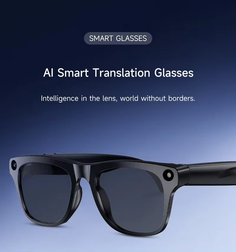 Lenovo Smart Glasses mit 100MP-Kamera, Bluetooth-Audio und GPT-gestütztem KI-Assistent in Schwarz - Bild 5