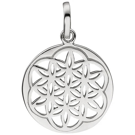 Colfem Anhänger rund, 925 Sterling Silber, Unisex - Bild 1