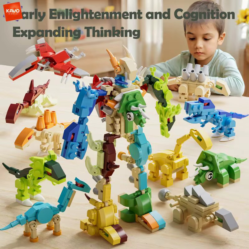 KAVOWORLD Dinosaurier-Roboter-Baukasten-Set, Konstruktionsbausteine, 335 Teile - Bild 2