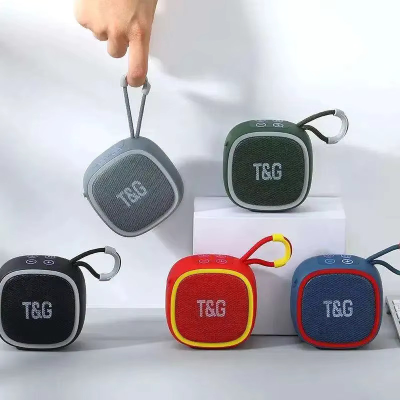 T&G Bluetooth Lautsprecher Tragbare Sound Box mit FM Radio in Grau - Bild 5