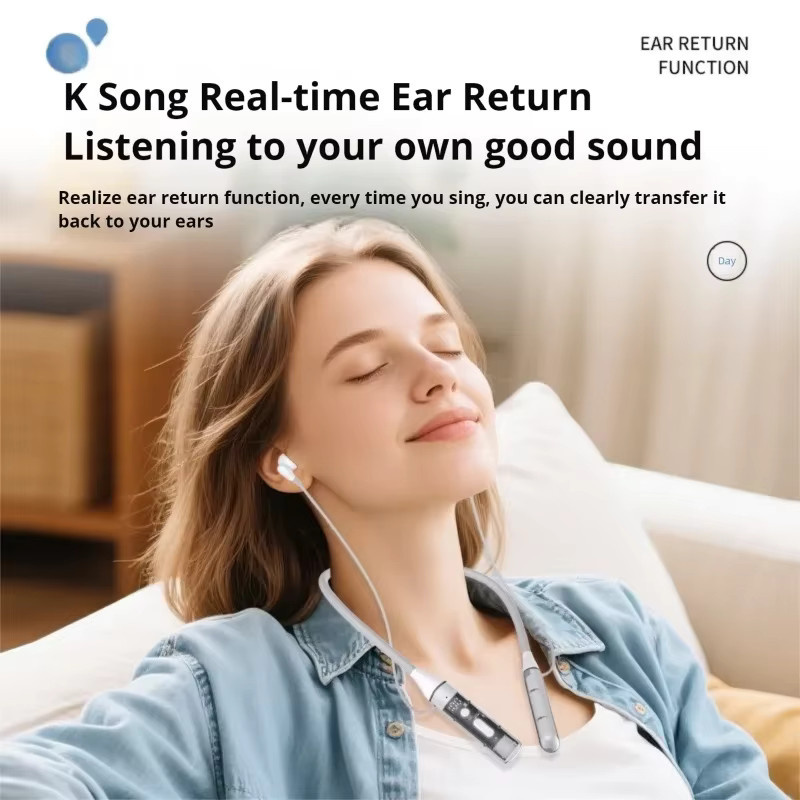EARDECO Drahtlose Bluetooth-Kopfhörer in Weiß mit 100 Stunden Wiedergabezeit, Stereo-Sportkopfhörer mit Bass und Mikrofon sowie TF-Kartensupport - Bild 2