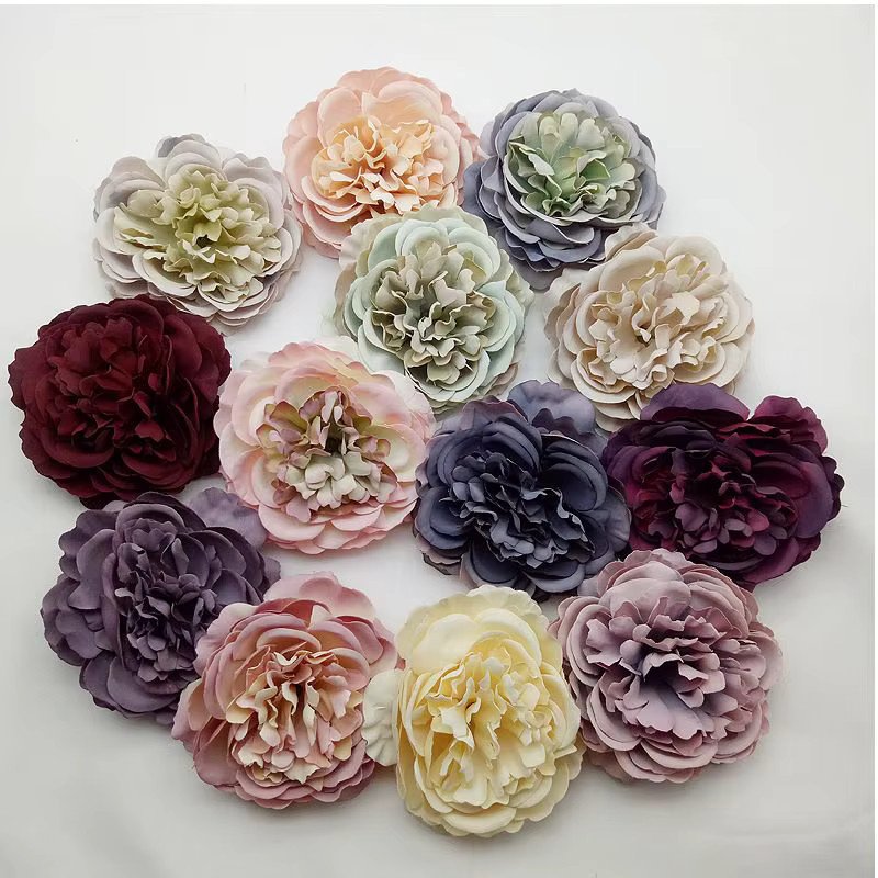 Künstliche Pfingstrosen aus Seide in Mehrfarben für Hochzeiten, Garten und Dekorationen - Bild 4