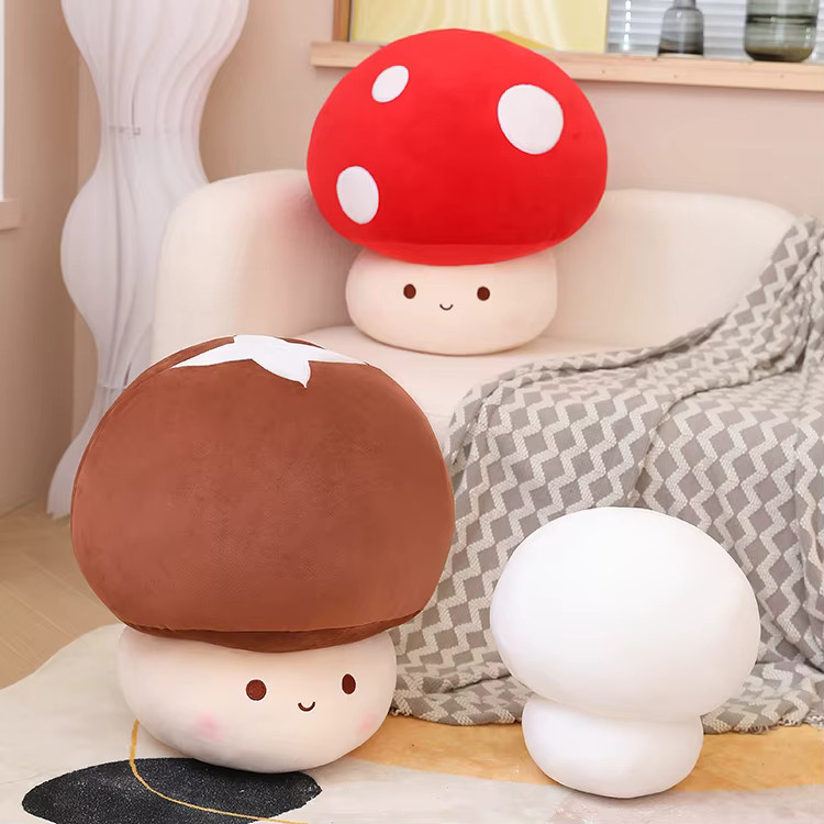 Kawaii Pilz Plüsch Puppe, Kissen, Rot - Bild 3