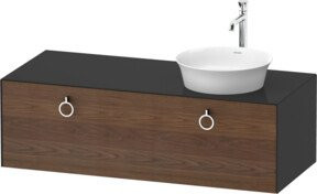 Duravit Waschtischunterschrank White Tulip in Weiß, B/T/H: 130 x 55 x 40,8 cm - Bild 1