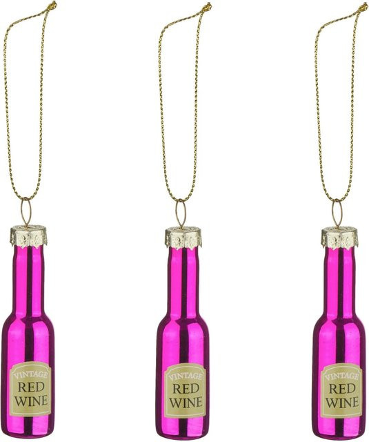 Mömax Christbaumanhänger Figures in Gold und Pink aus Glas - Bild 1