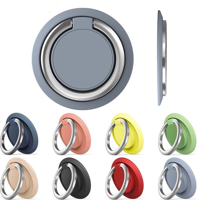 WSSHE Handy Fingerring Smartphone Ständer mit drehbarer Halterung in Gelb für iPhone und Samsung sowie Huawei - Bild 1