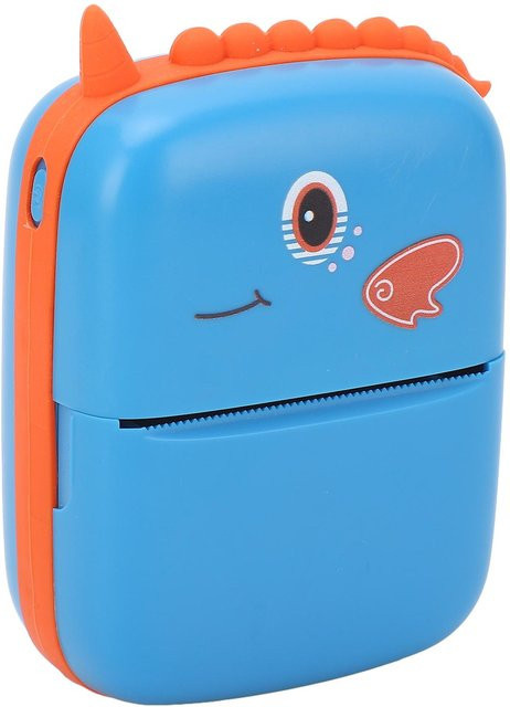 Tragbarer Mini Bluetooth Thermodrucker kabellos und tintenlos in Blau - Bild 1