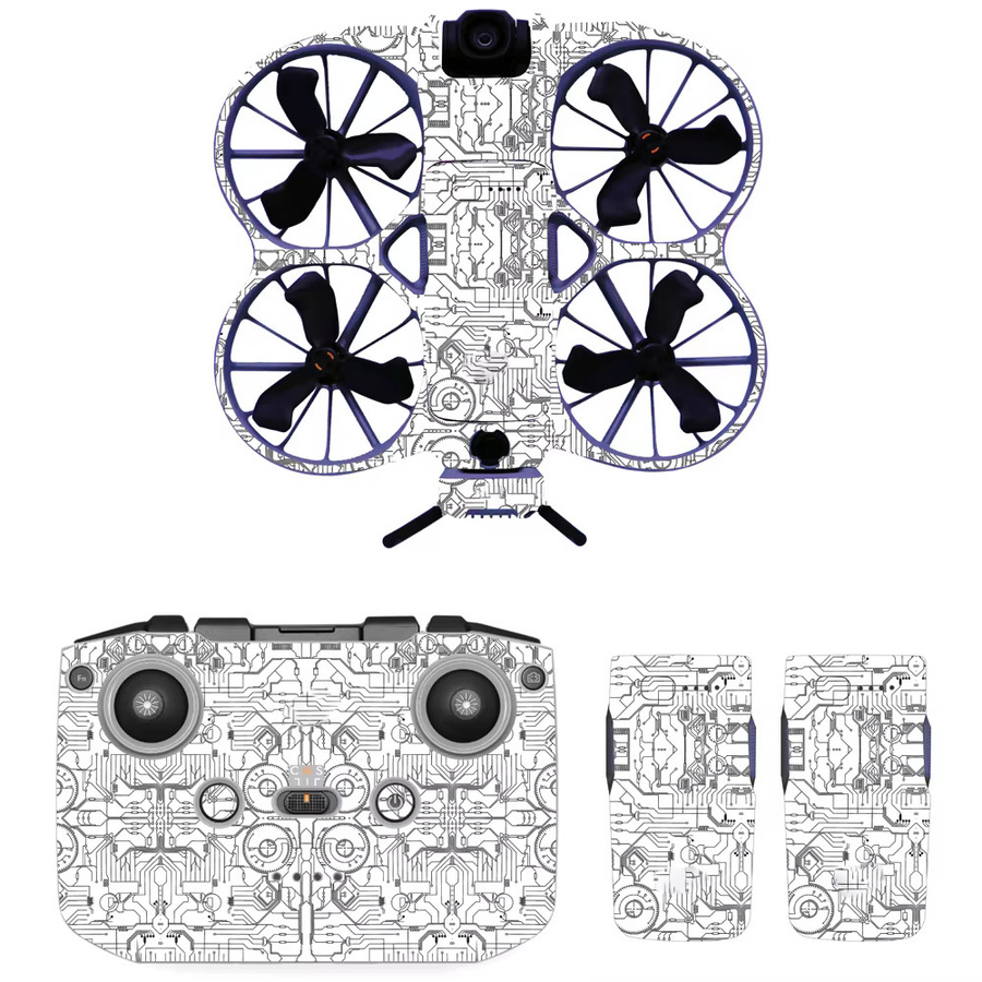 Dekoratives Aufkleber-Set für DJI Neo2 in Multicolour als Schutzfolie für Drohne und Controller - Bild 2