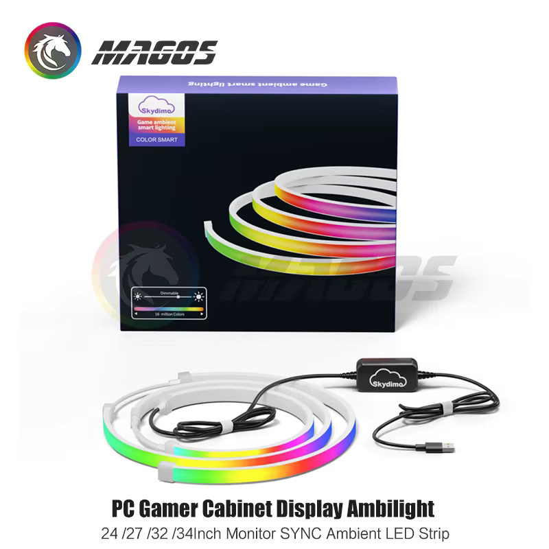 Skydimo RGB Monitor Ambilight LED Streifen für PC und E-Sport mit USB-Anschluss und Software-Steuerung, Multicolour - Bild 4