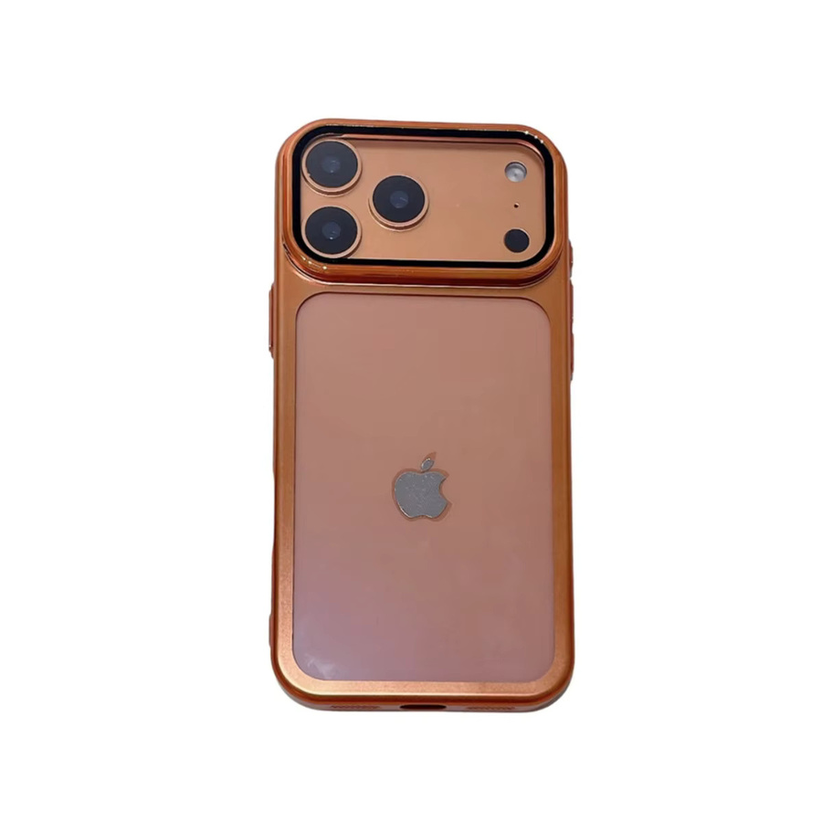 Stoßfeste Schutzhülle für Apple iPhone 17 Pro Max in Silber mit verstellbarem Kameraobjektiv-Glas-Abdeckungsständer aus PC und TPU - Bild 3