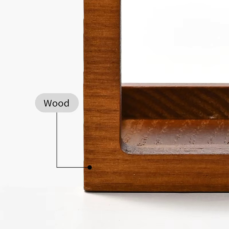 WoodTen Uhrenaufbewahrungsständer aus Massivholz für Ringe und Ohrringe in Beige oder Braun - Bild 4