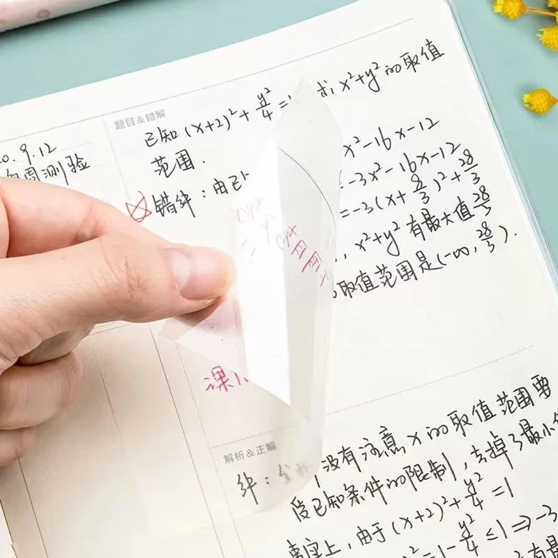 Transparente Haftnotizblöcke von Posits Papeleria, 50 Blatt für Schule und Büro - Bild 2