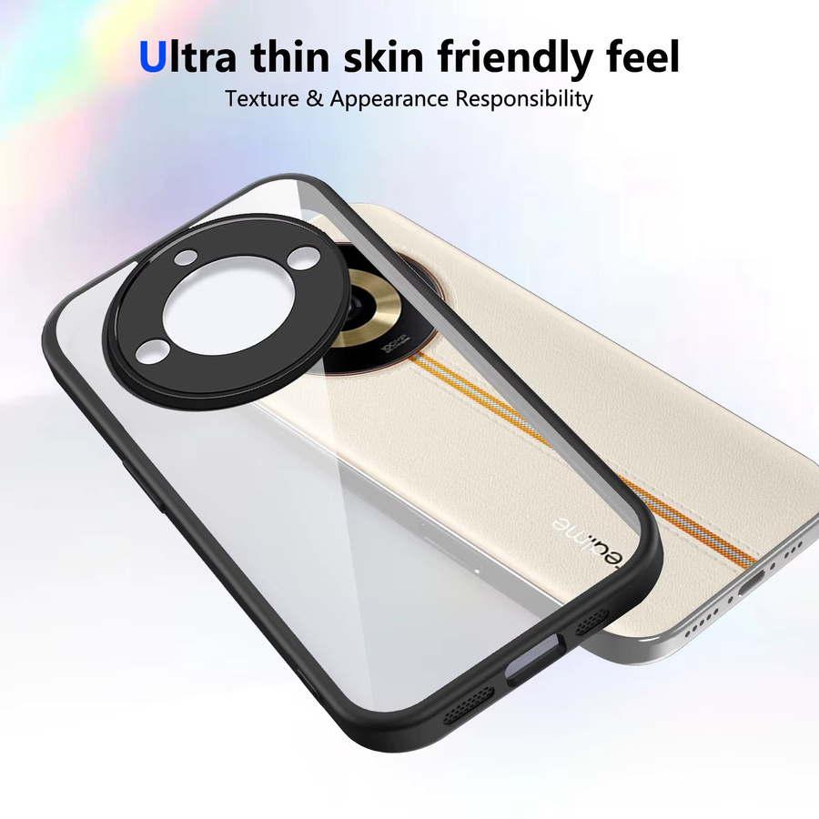 Transparente Silikon-Schutzhülle für Realme 11 Pro und Realme 11 Pro Plus mit matter Rückseite - Bild 2