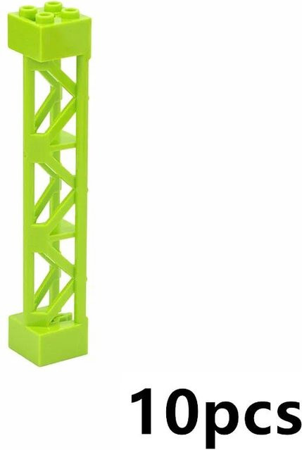 Säulen Ziegel Gitter Turm 2X2X10 Unterstützung Grundplatte Brücke Träger Halterung Gebäude Block Teil Spalte, Zubehör, ab 6 Jahren - Bild 1
