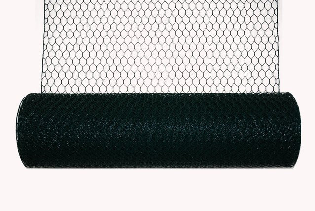 PVC 6-Eck-Geflecht mit 25 mm Maschenweite und 1 mm Stärke, Höhe: 0,5 m, Länge: 25 m - Bild 1