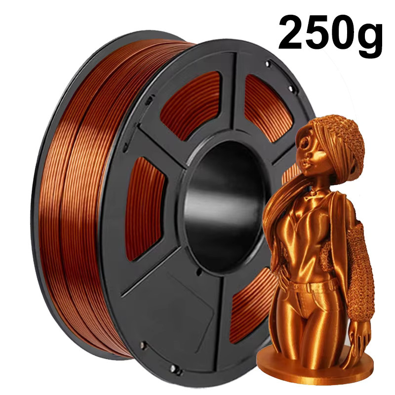 EasyThreed PLA Seide Filament 1,75mm für FDM 3D-Drucker in Gold, Silber und Blau - Bild 2