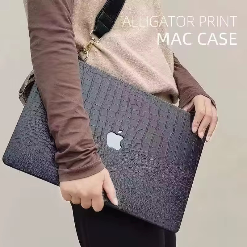 Apple Schutzhülle aus PU-Leder für MacBook Air 13 und 15 sowie MacBook Pro 14 und 16.2 - Bild 2