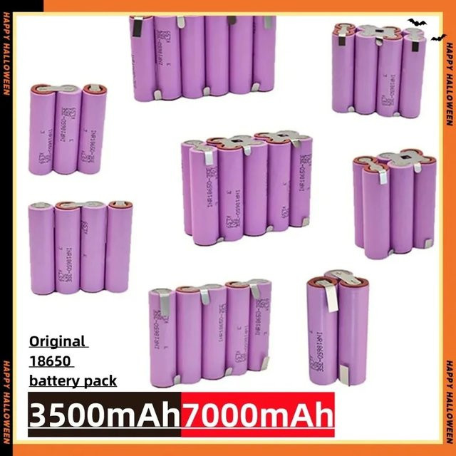 Roza Cinnie 18650 Li-Ion Akku Pack in Lila für Schraubendreher und Schweißgeräte mit 3500 mAh oder 7000 mAh Kapazität - Bild 1