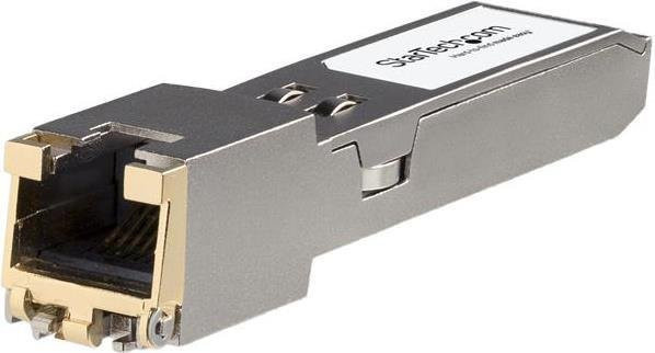 StarTech.com JL563A-ST SFP+ Transceiver Modul, 10GBase-T Kupfer RJ-45, kompatibel mit HP JL563A, Farbe: Silber - Bild 1