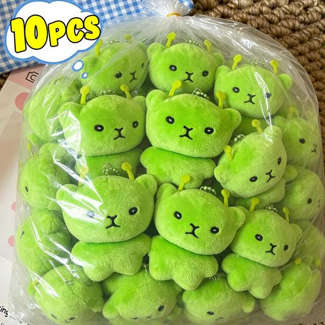Linyi toy Alien-Katzen-Plüschanhänger, green, Unisex - Bild 1