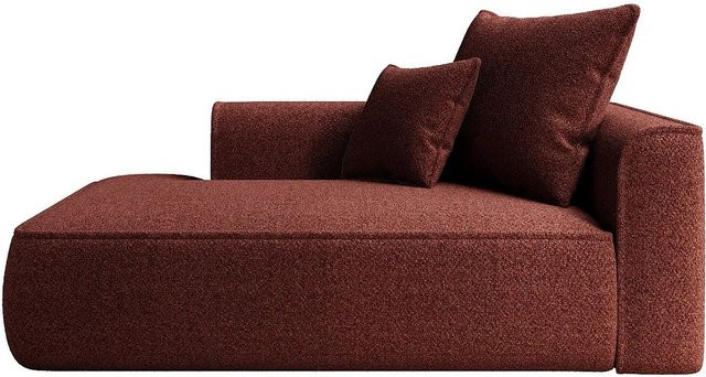 Vente-unique Recamiere Pineta ohne Schlaffunktion in Bordeaux mit Chenille-Stoff, Breite: 180 cm, Höhe: 67 cm, Tiefe: 115 cm - Bild 1