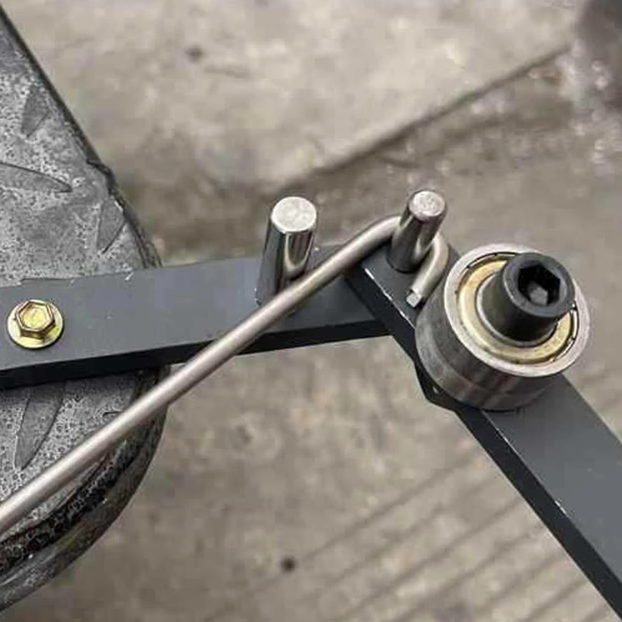 Rafford Manuelles Stahlbiegewerkzeug aus Stahl für Bewehrungsstäbe und Draht von 2–8 mm - Bild 4