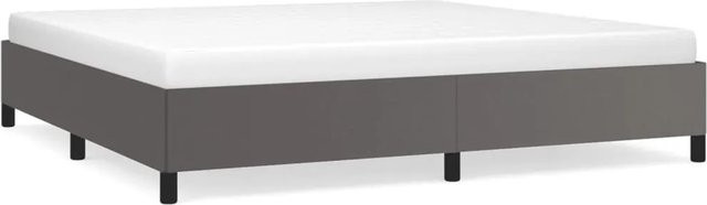 vidaXL Polsterbett aus Kunstleder in Grau, B/T: 200 x 200 cm - Bild 1