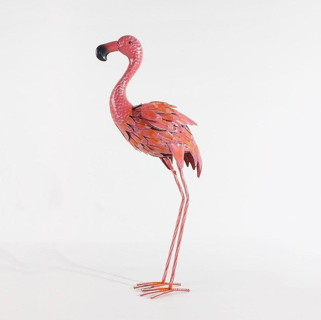 Kesoto Flamingo-Statue als Gartenskulptur und Landschaftsornament für deinen Balkon - Bild 1
