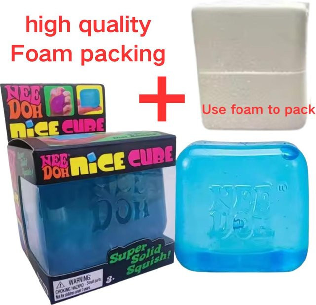 Schylling Eiscreme & Nice Cube, Weiches Quetsch Sensorisches Fidget Spielzeug - Bild 1