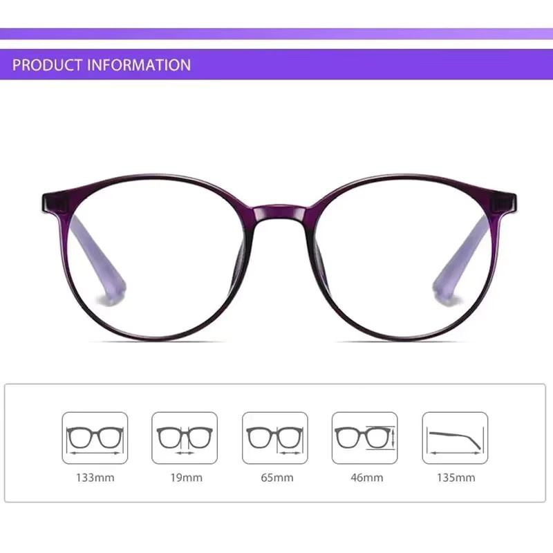 MOYOKA Lesebrille, Vollrand, Round, Kunststoff, Transparent - Bild 2