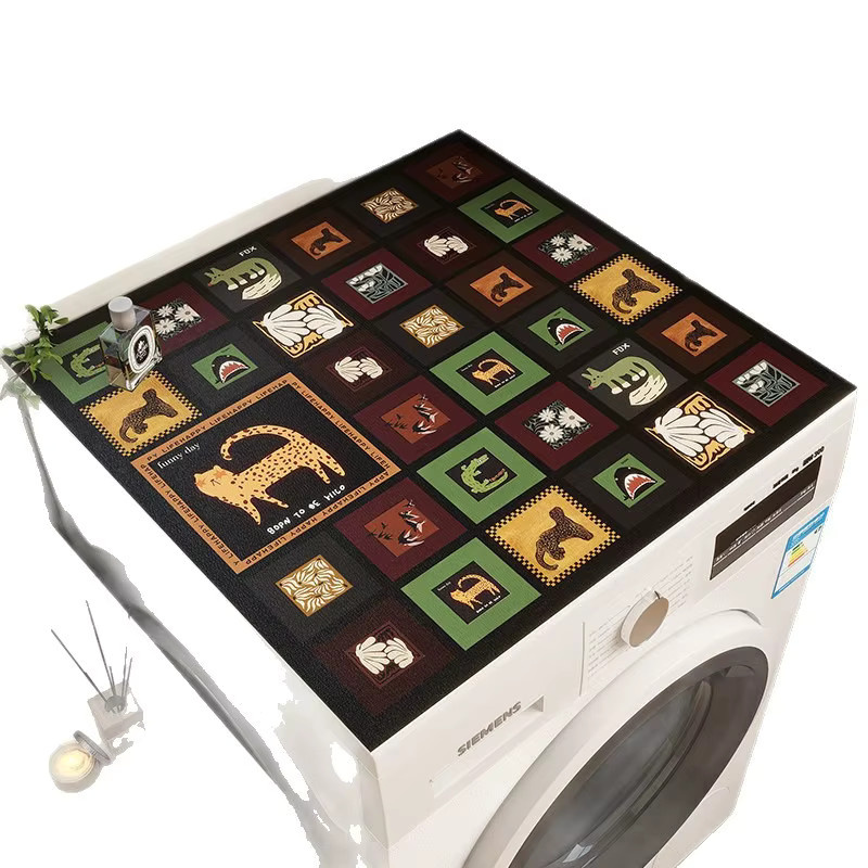 Siemens Waschmaschinen-Abdeckmatte im chinesischen Stil, wasserabsorbierend und schmutzabweisend, Multicolor - Bild 2
