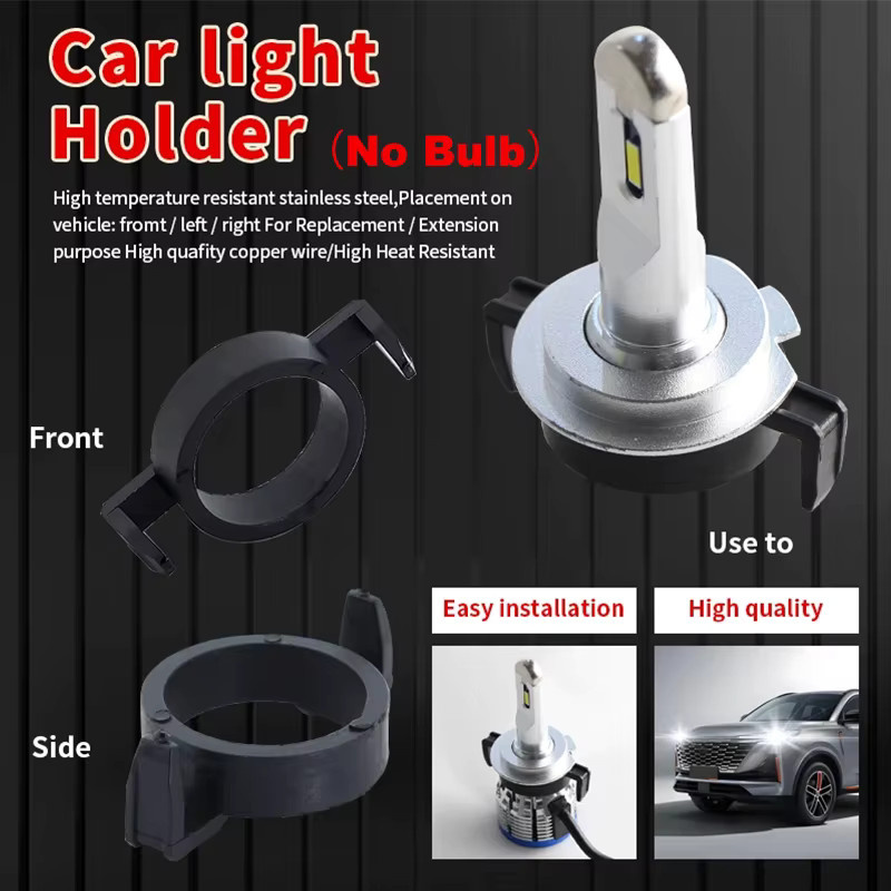 APMATAUTO 10er Set H7 LED Scheinwerfer Adapter Basis Halter in Schwarz für Ford Mondeo, Peugeot 508, 2008, 3008 sowie Citroen C5, DS5, DS6 - Bild 2