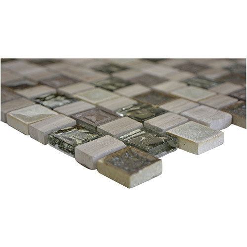 HuH Mosaik Mosaikfliese Dream Wandbelag in Grau mit Steinoptik und Glanz-Effekt, B: 30,4 cm, L: 29,8 cm - Bild 2