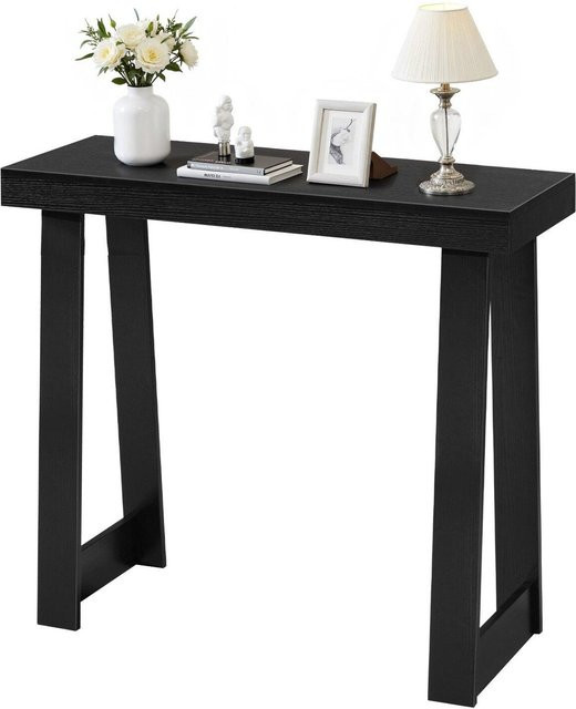 Moderner Konsolentisch von Buying Solutions, MB in Schwarz, Rechteckiger Holztisch für Flur, Schlafzimmer oder Wohnzimmer, B/T/H: 91,5 x 30,5 x 81,0 cm - Bild 1