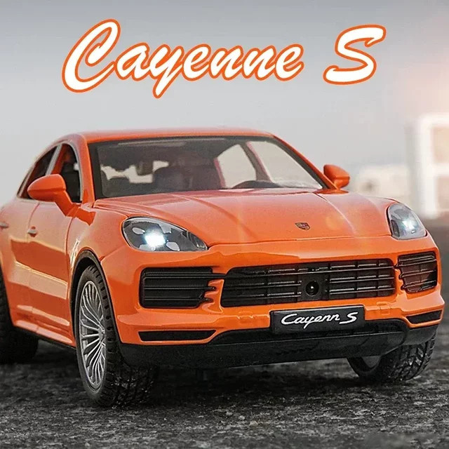Maisto Cayenne Legierung Auto Modell, Druckguss Auto, mit Sound und Licht, Metall, Orange - Bild 1